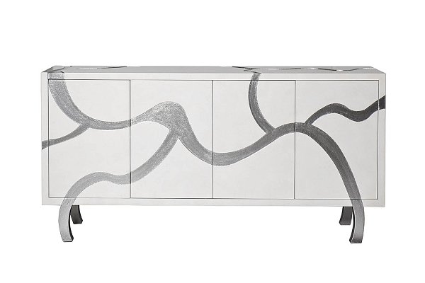 Комод белый с дверцами Garda Decor ART-7F05KOMD
