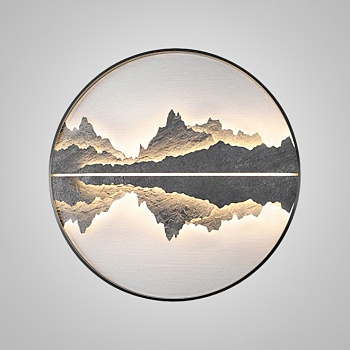 Настенный светильник DAWN B B D80 Black by ImperiumLoft