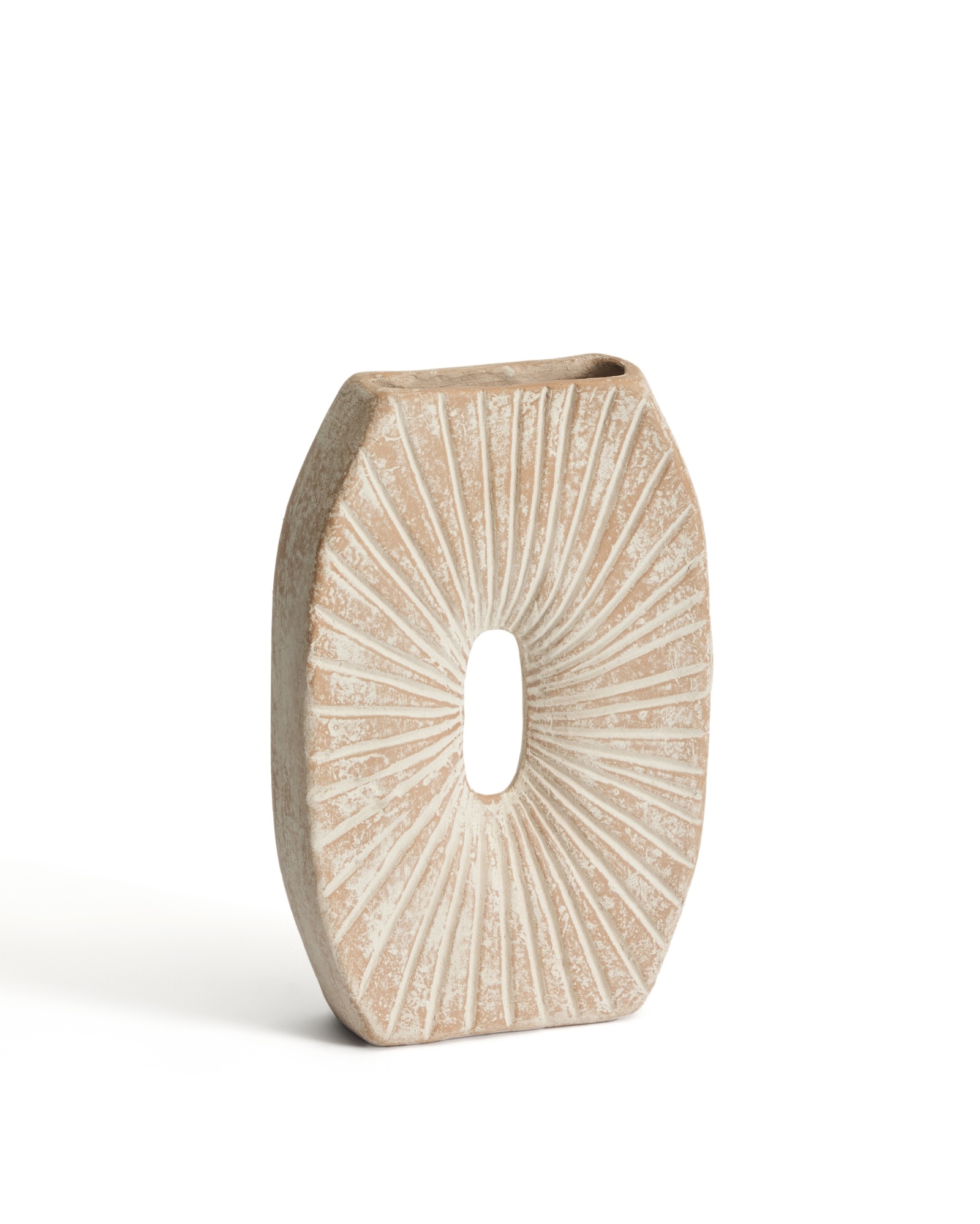 Ваза Valura из папье-маше розового и бежевого цвета 31 см La Forma (ex Julia Grup)