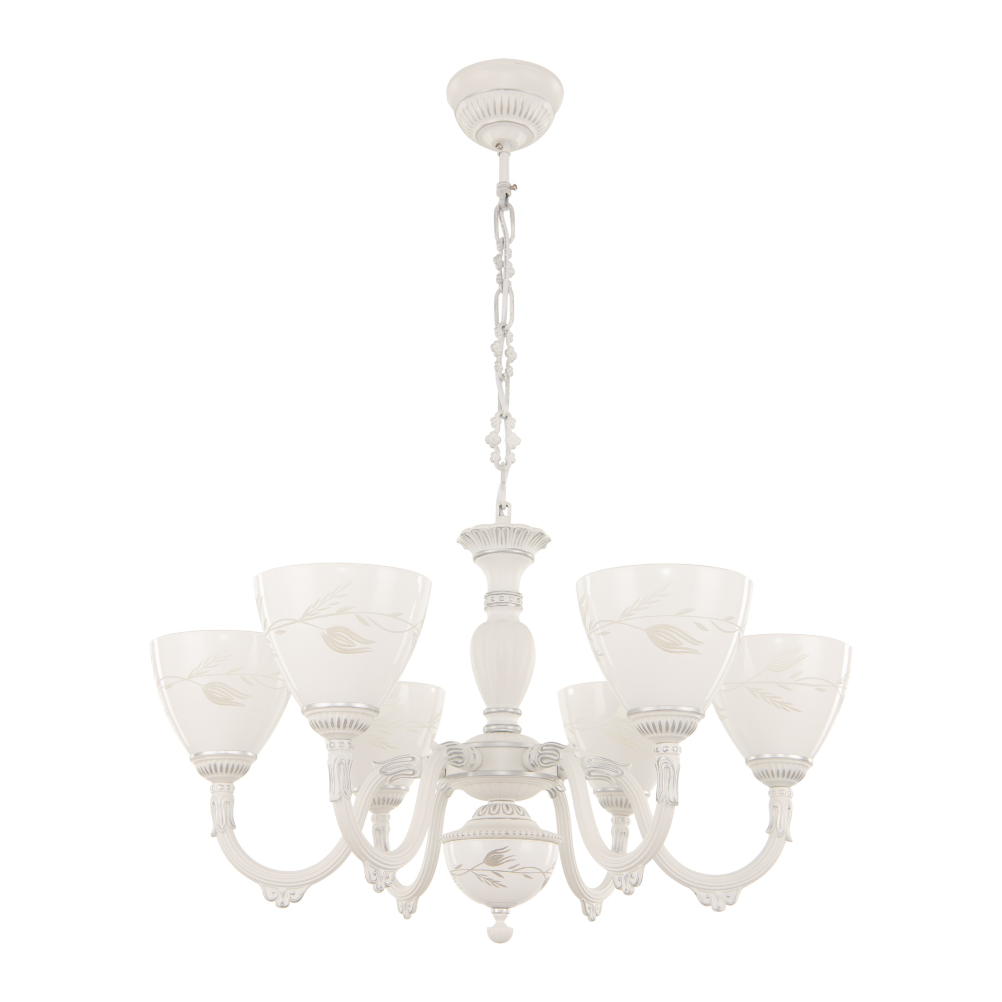 Люстра с плафонами 347837/6 WT+SL Arte Milano