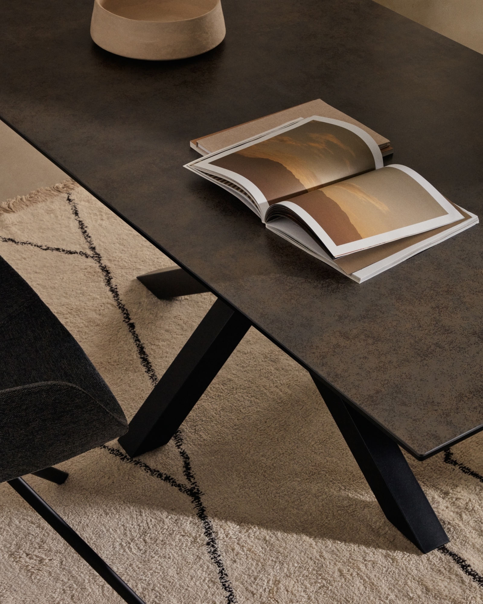 Стол Arya 160x90 керамика Iron Moss La Forma (ex Julia Grup)