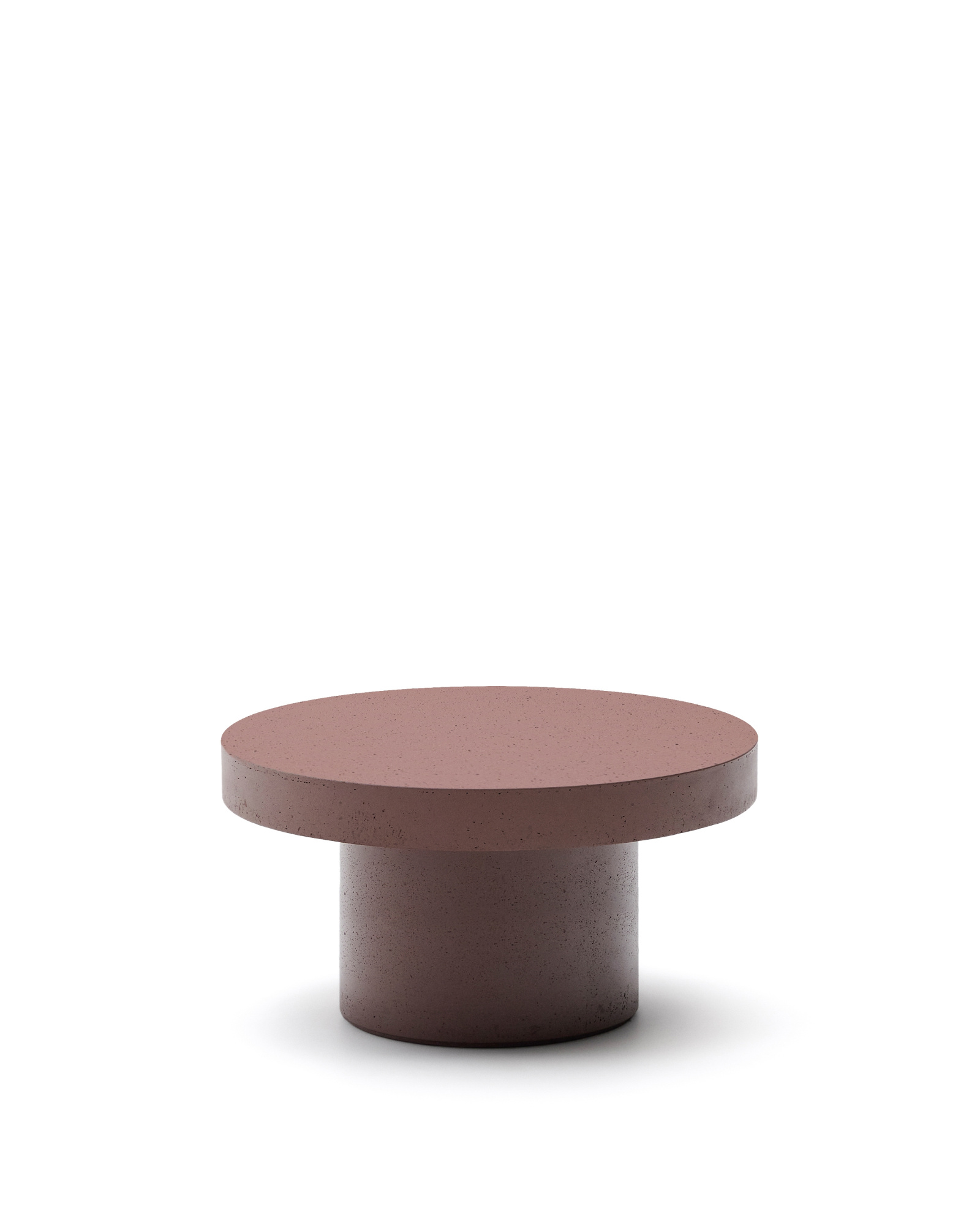 Aiguablava Журнальный столик терракотовый цементный Ø90 см La Forma 251204