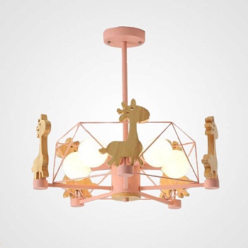 Потолочная люстра GIRAFFE Crystal Pink by ImperiumLoft