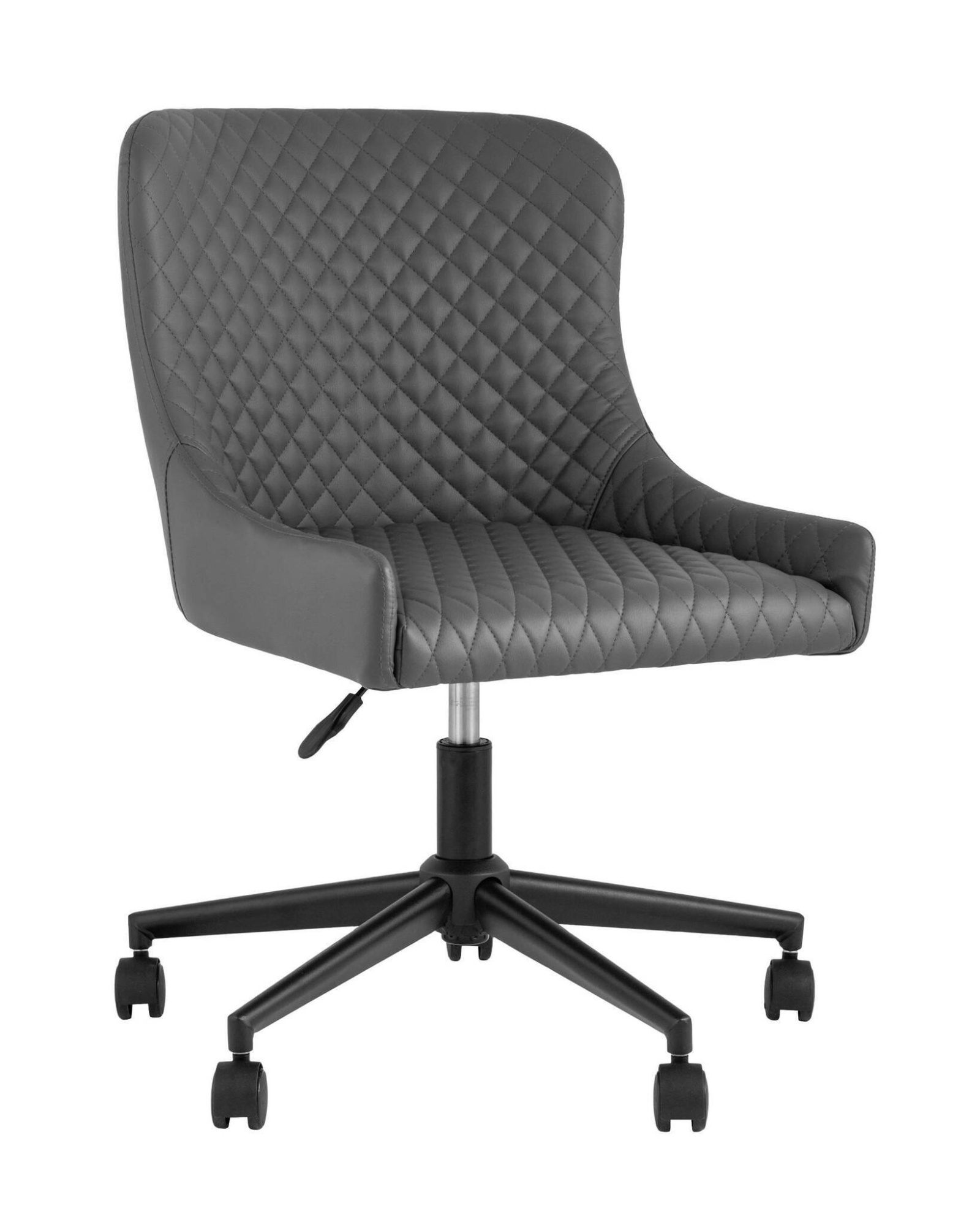 Стул офисный Ститч Хани экокожа серый Stool Group