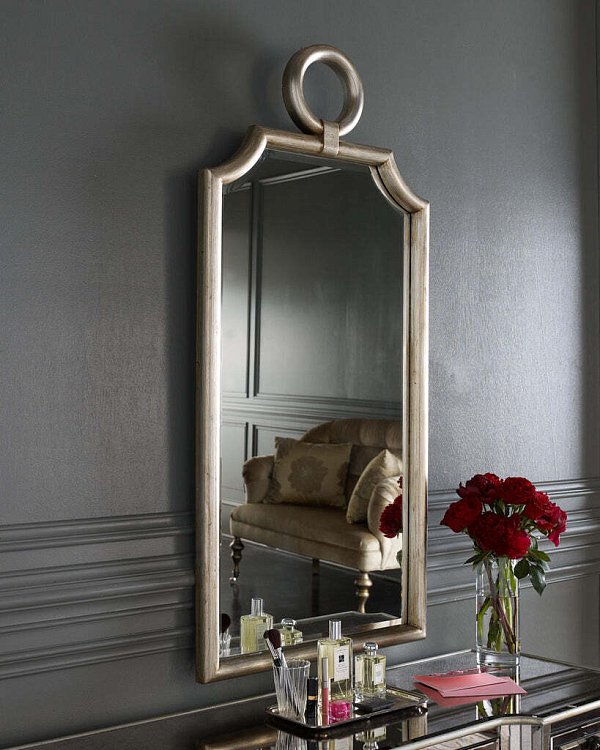 Зеркало в серебряной раме Пьемонт Louvre Home LH033S