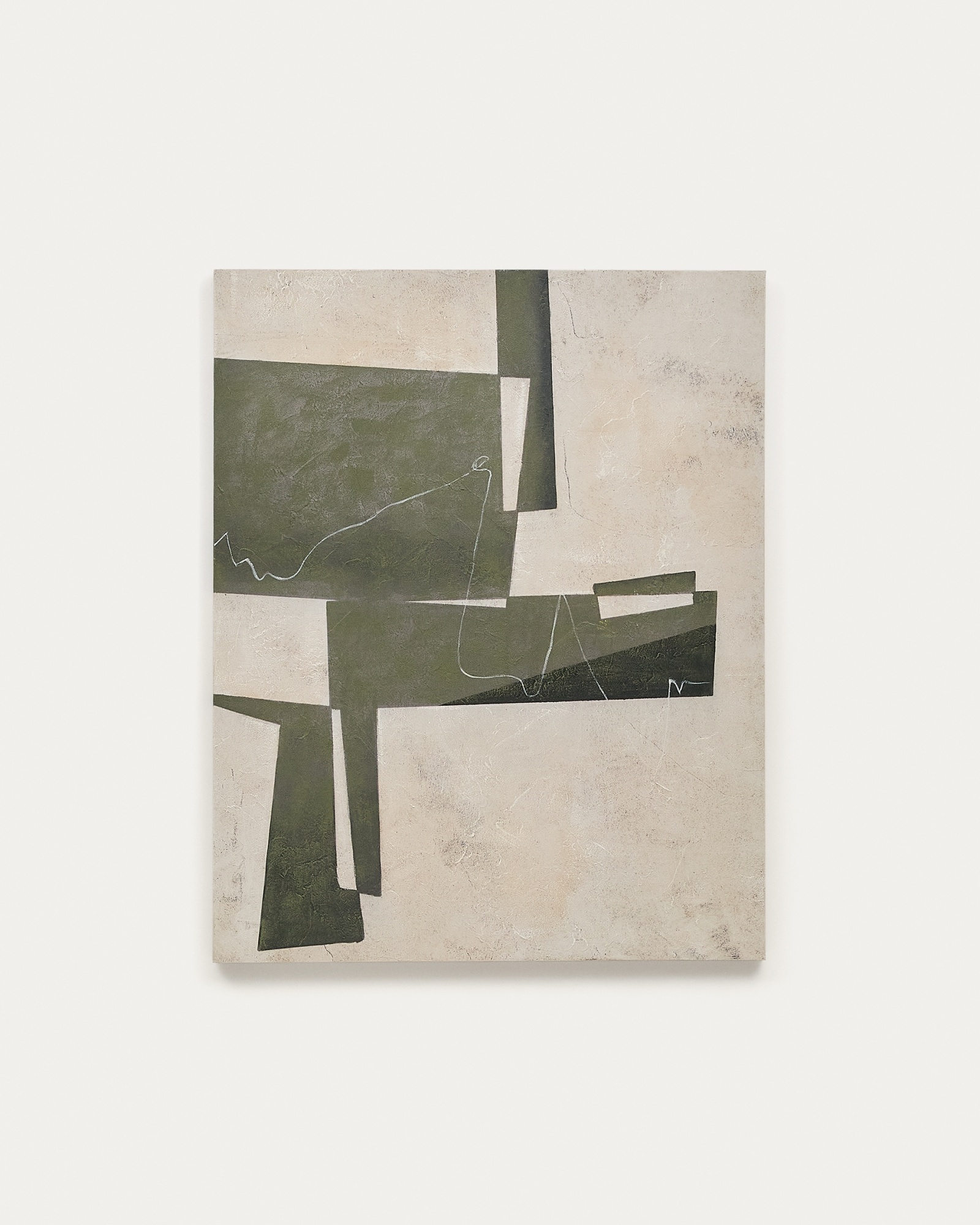 Fida Зеленый абстрактный холст 118 x 94 см La Forma (ex Julia Grup)