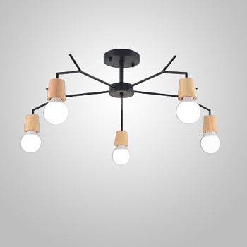 Люстра на штанге LES L5 Black by ImperiumLoft