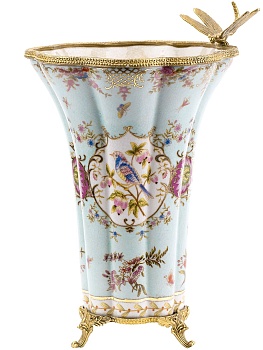 Ваза со стрекозой Glasar 31G1754/A1159HC/LG3042K