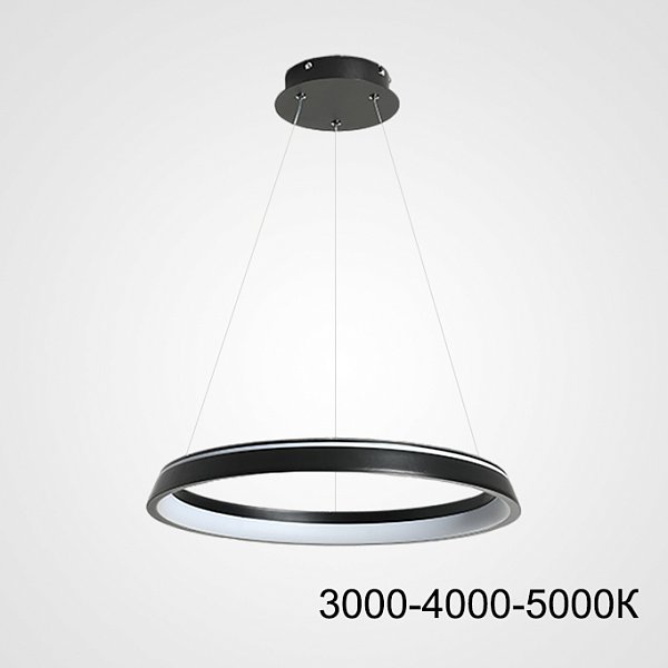 Подвесная люстра CHANETT D50 Black Трехцветный свет by ImperiumLoft