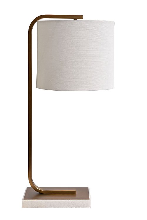 Настольная лампа (белый плафон) Garda Decor 22-89016