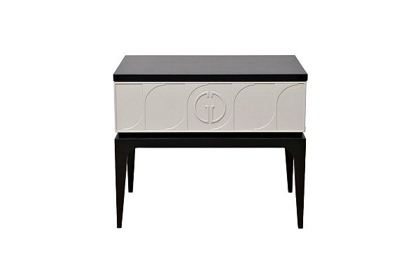 Тумбочка прикроватная Spinola черно-серая Garda Decor GD-00002
