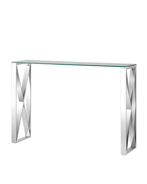 Консоль КРОСС 115*30 серебро Stool Group