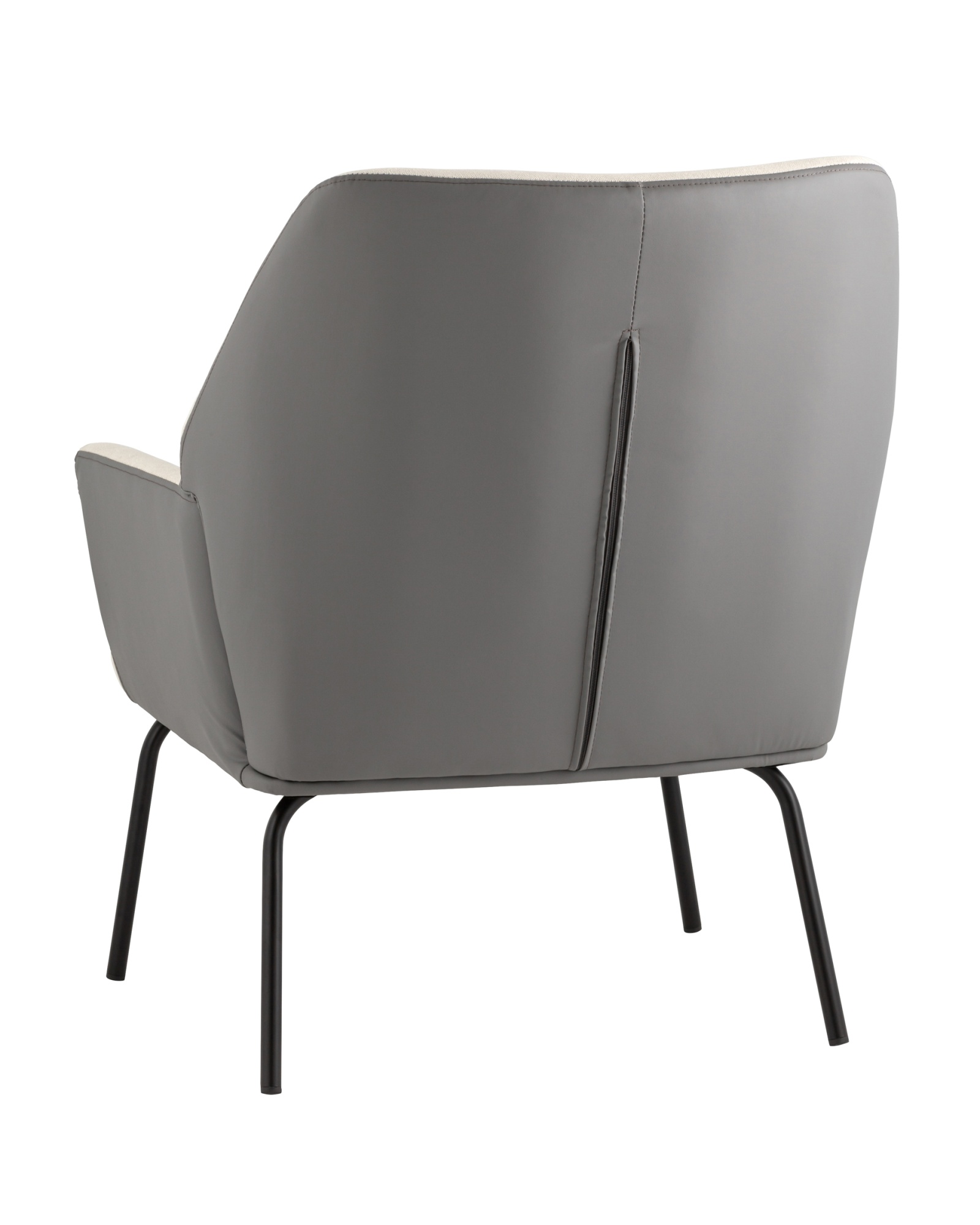 Кресло Харви бежевый с серой экокожей Stool Group