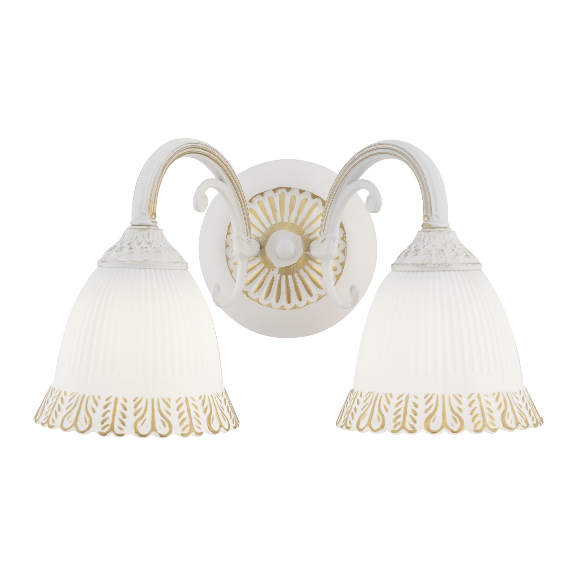 Бра с плафонами 347410/2W WT+G Arte Milano