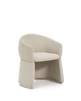 Стул Bosca из бежевой синели La Forma (ex Julia Grup)