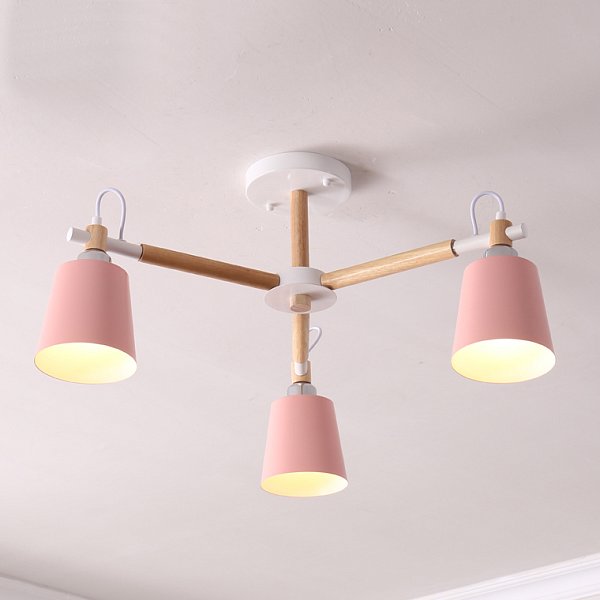 Люстра на штанге VARDA 3 lamps Pink by ImperiumLoft