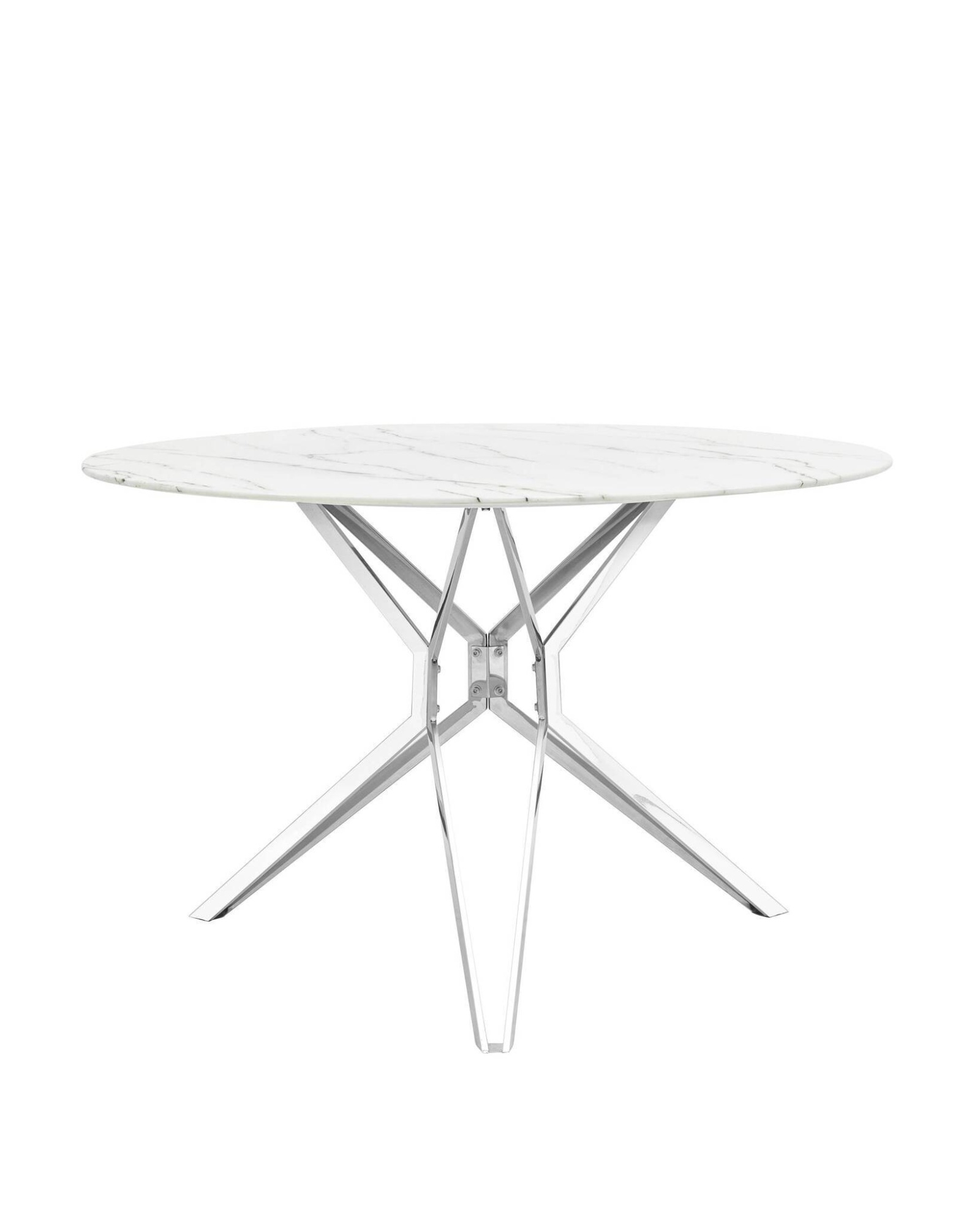 Стол обеденный Балтимор D120 белый стеклянный Stool Group