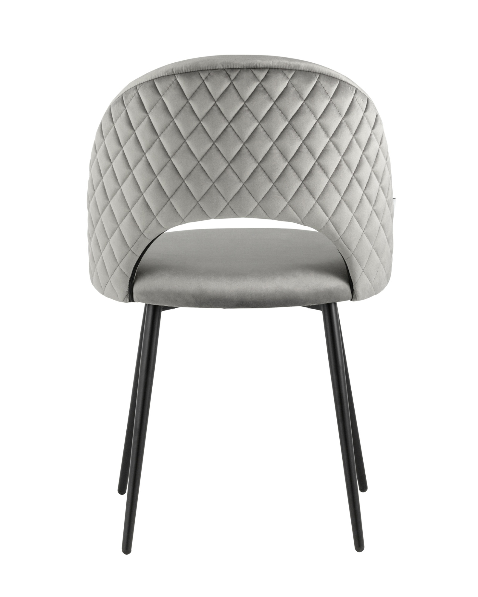 Стул Меган NEW велюр с ромбами серый Stool Group