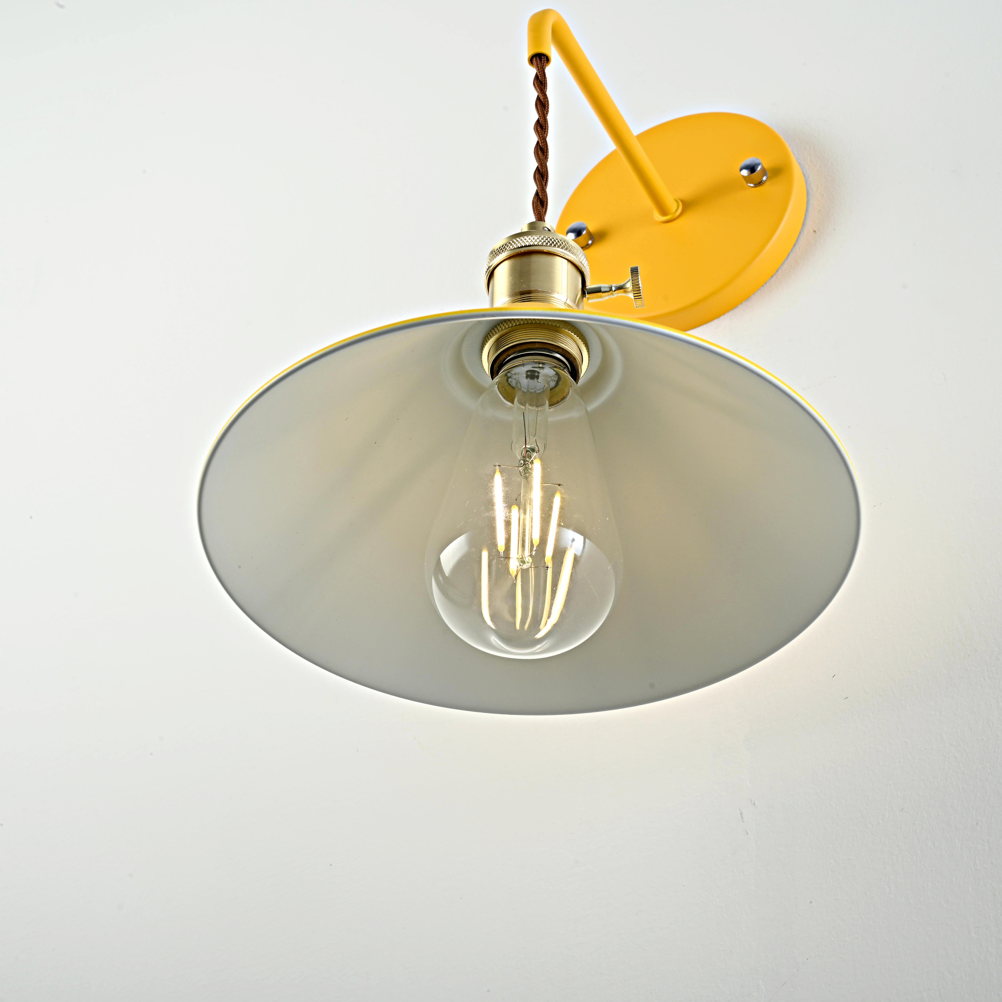 Бра С Подвесным Плафоном Braid Wall Yellow By Imperiumloft