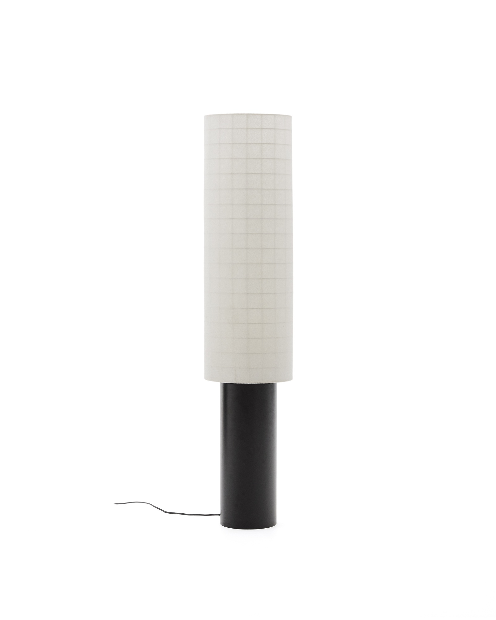 Напольная лампа Dulan из черного металла с абажуром из хлопка La Forma (ex Julia Grup)