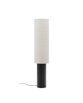 Напольная лампа Dulan из черного металла с абажуром из хлопка La Forma (ex Julia Grup)