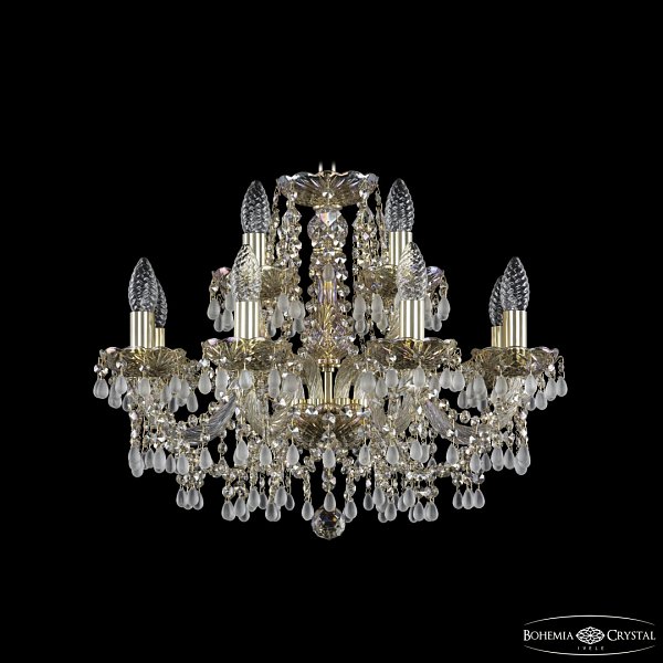 Люстра хрустальная 1410/8+4/195 G V0300 M801 Bohemia Ivele Crystal