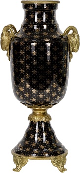 Ваза с козерогами Glasar J722EC/HBK1041