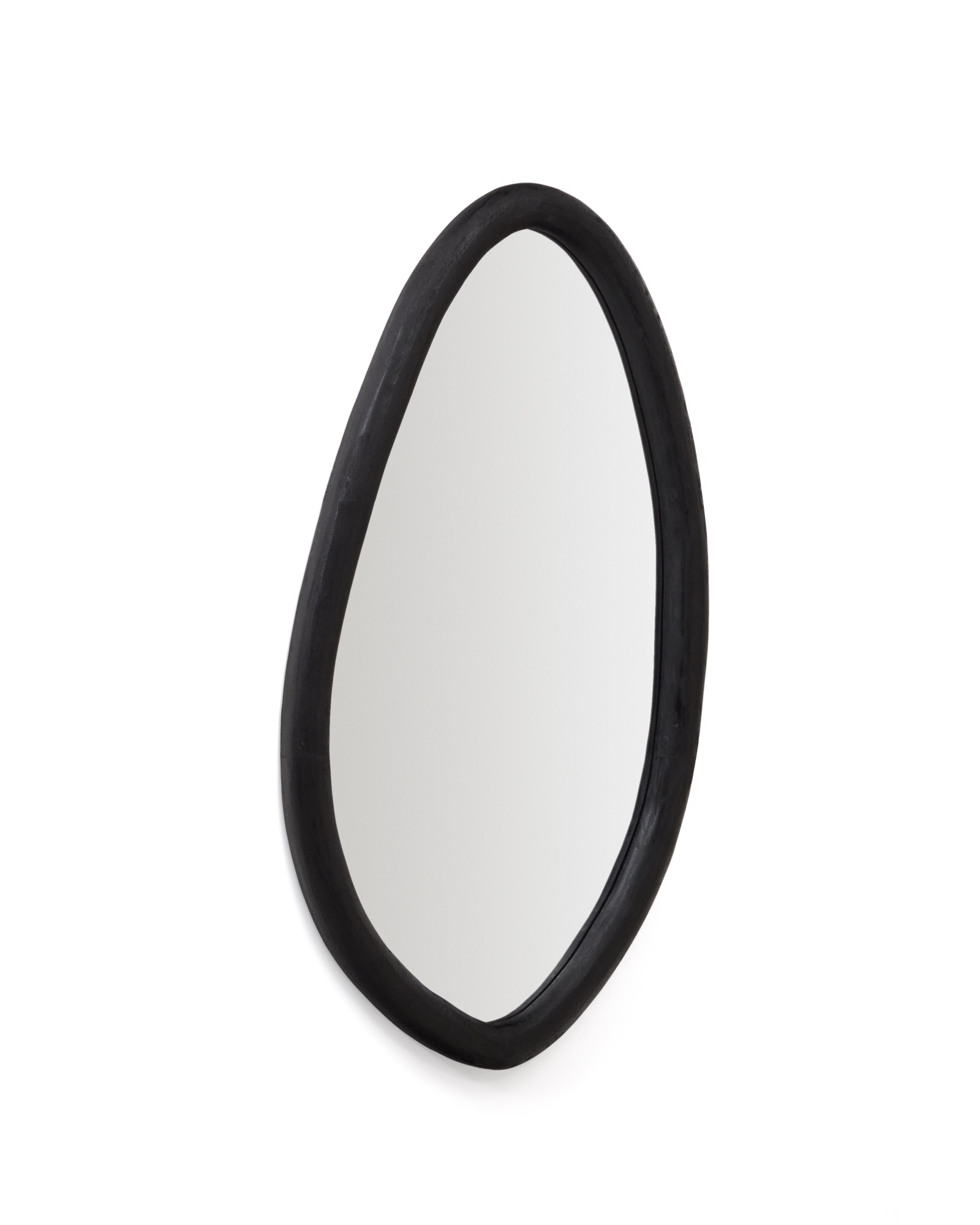 Magrit Зеркало в раме из массива мунгура с черной отделкой Ø 60 x 110 см La Forma (ex Julia Grup)