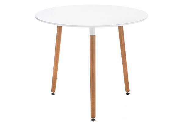 Стол деревянный Woodville Lorini 90 white / wood 15362