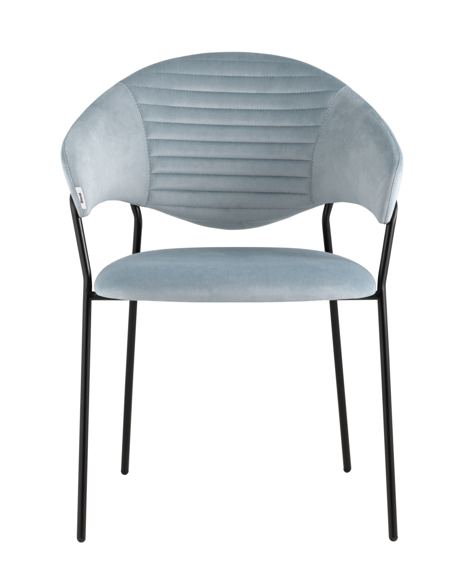 Стул Алексис велюр пыльно-голубой Stool Group