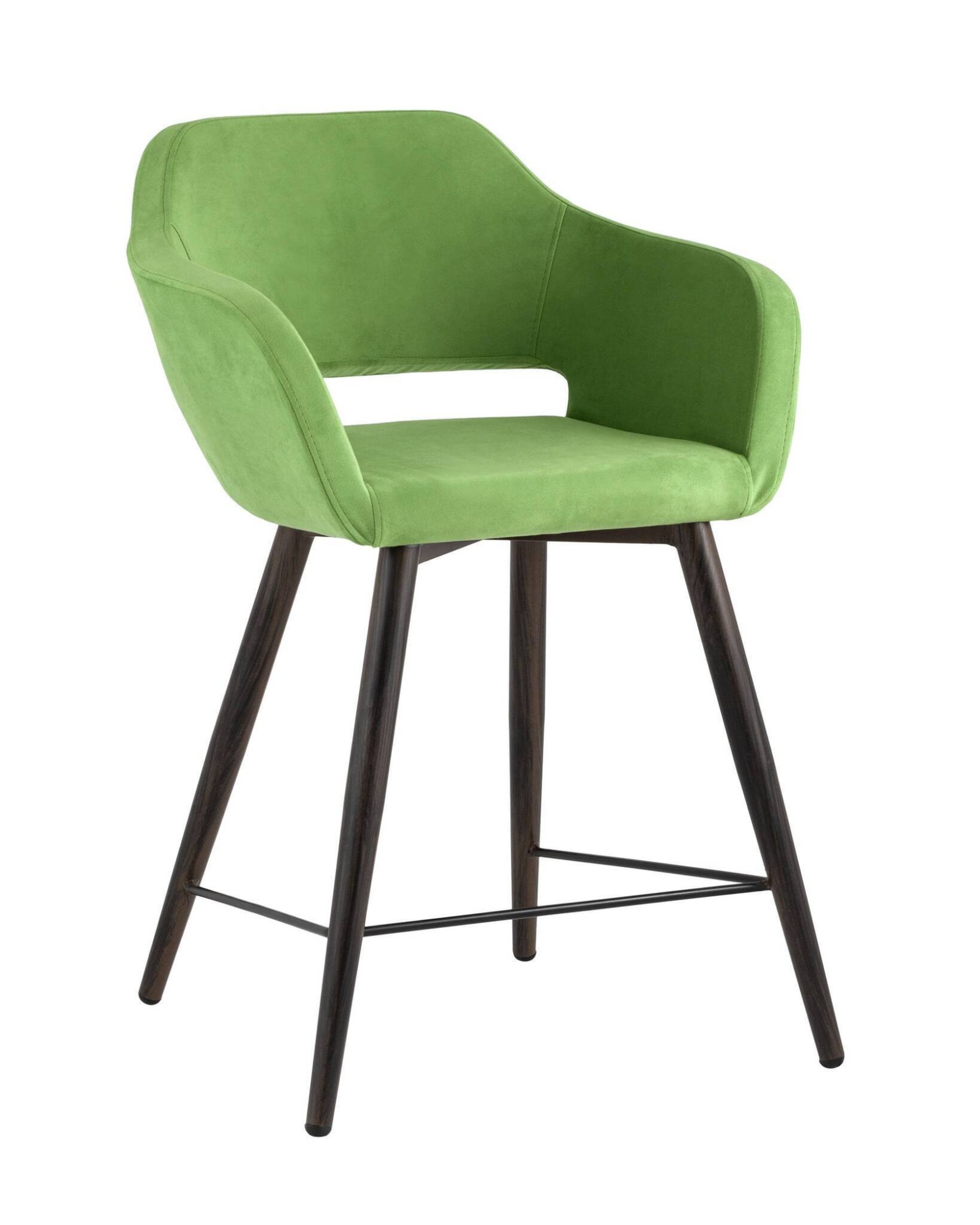 Стул полубарный Саймон велюр травяной Stool Group