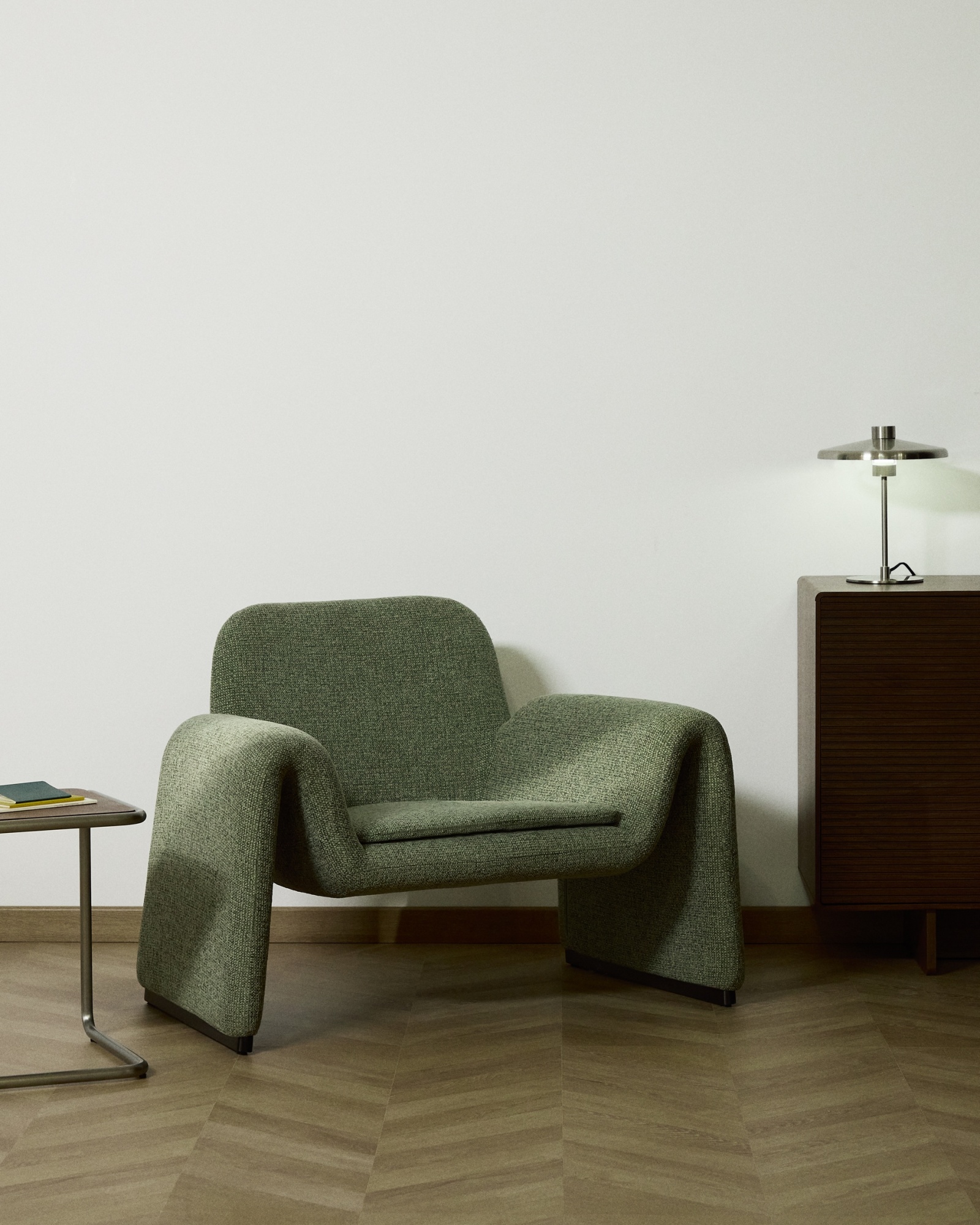 Кресло Melvia из зеленого шенилла La Forma (ex Julia Grup)