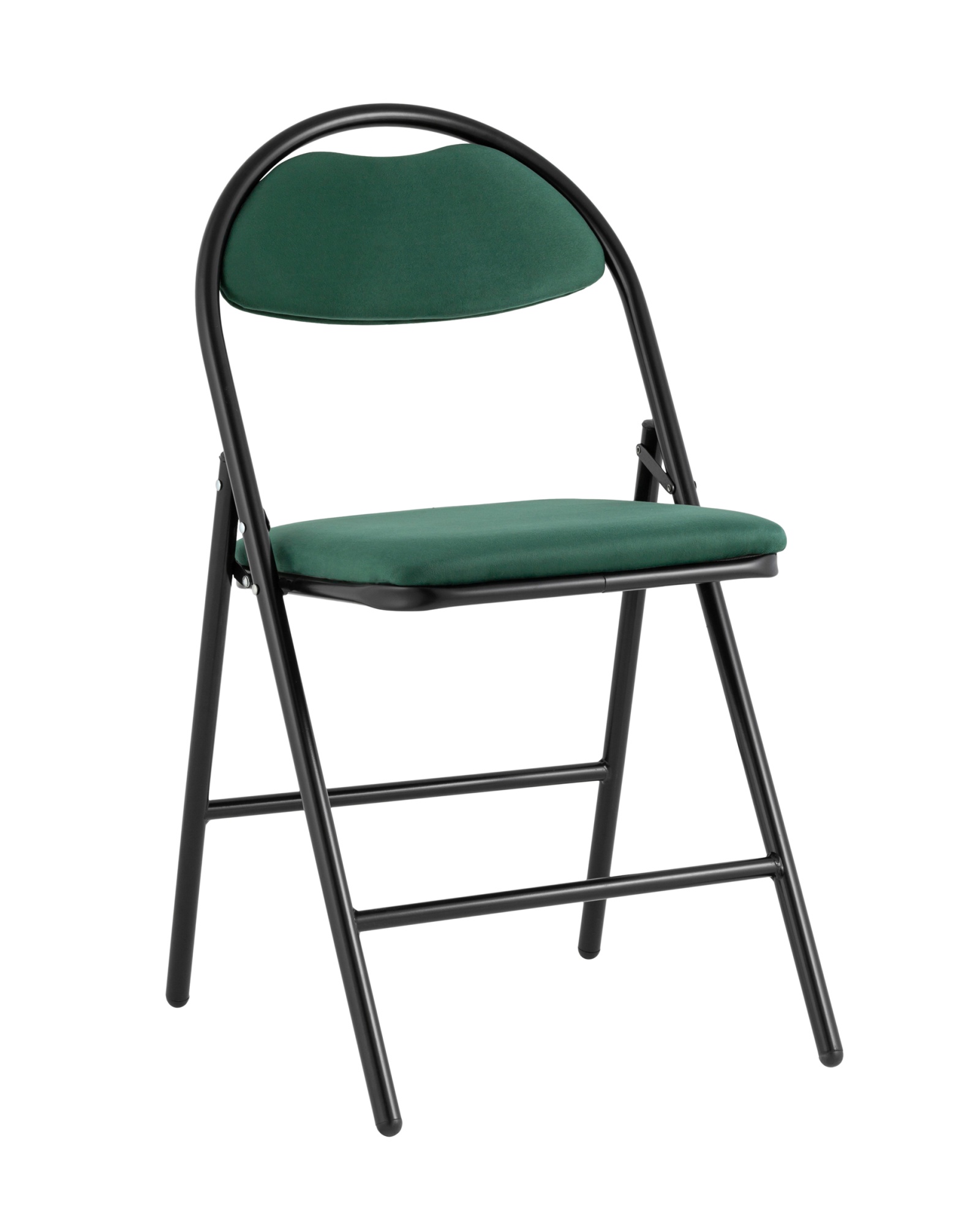 Стул складной Hagen велюр зелёный каркас черный Stool Group
