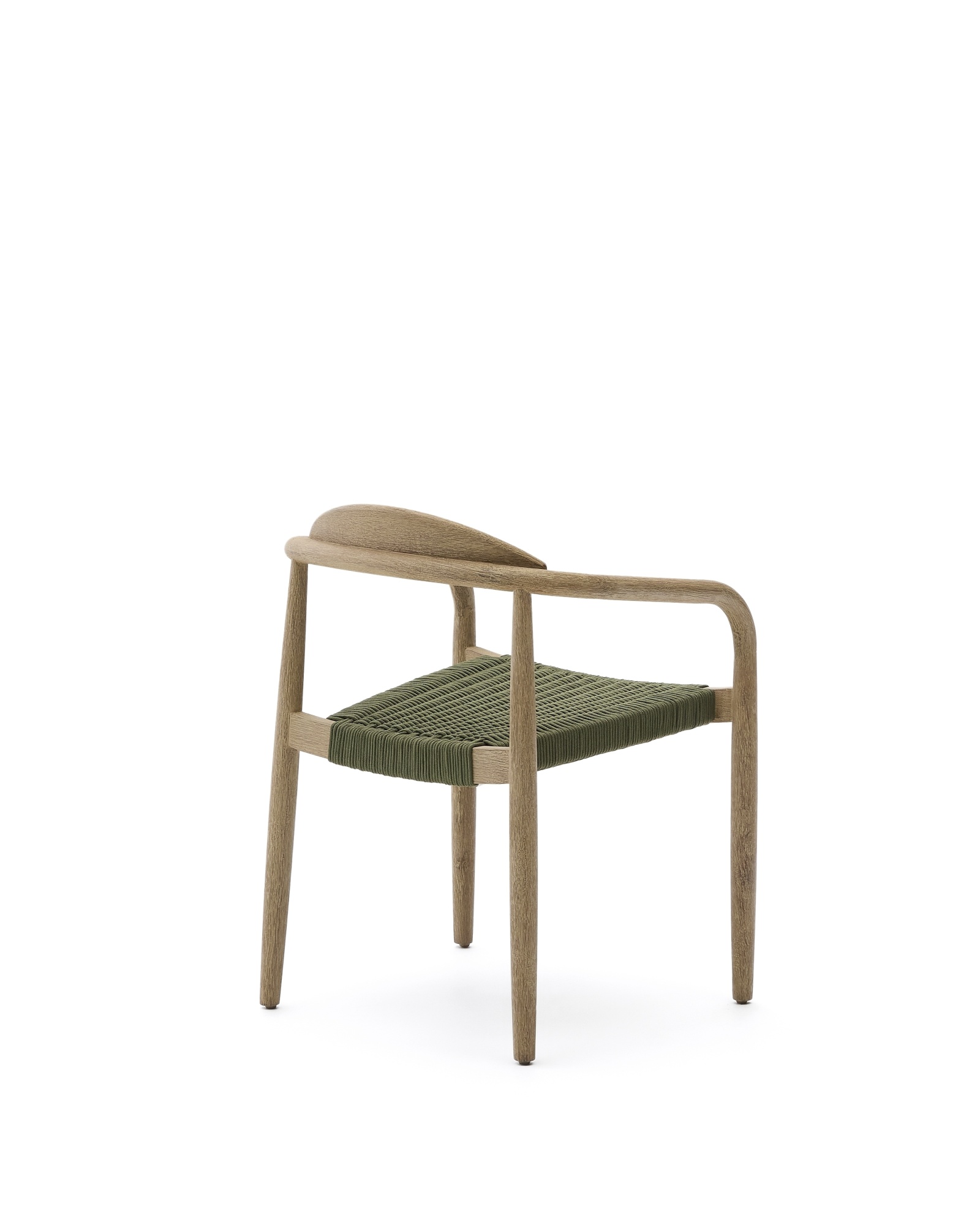 Уличный стул Nina из 100% массива акации и зеленой веревки La Forma (ex Julia Grup)
