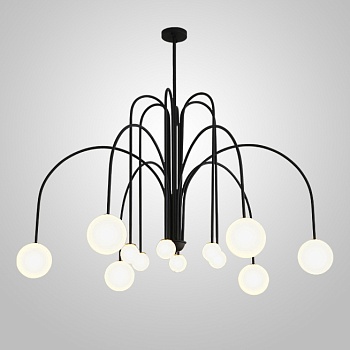 Потолочная люстра DAY L12 D130 Black by ImperiumLoft