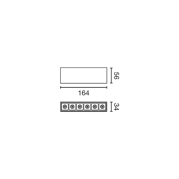 Потолочный светильник Neso Point 6 3000K 12° белый Faro