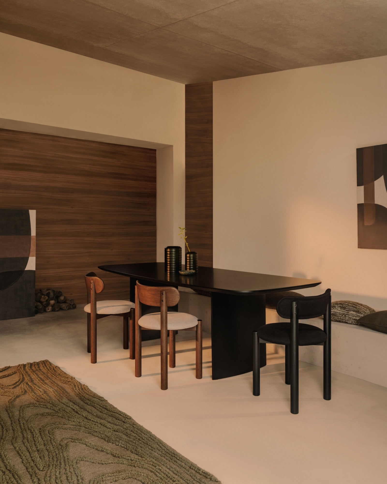 Стол из лакированного МДФ Litto черный, 200 x 100 La Forma (ex Julia Grup)