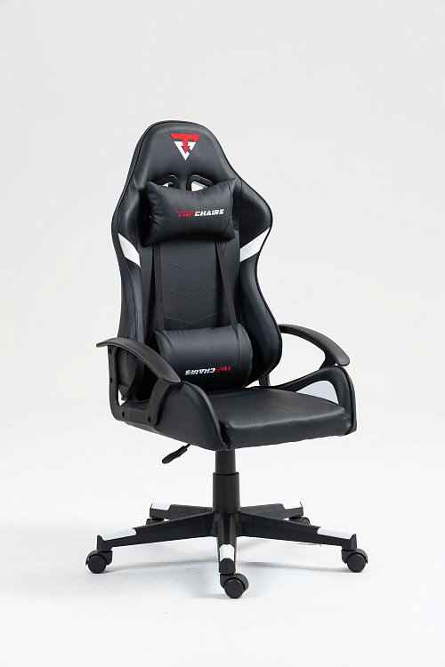 Кресло спортивное TopChairs Warden черно-белый Stool Group