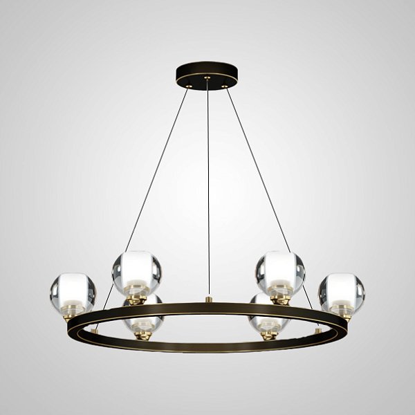 Подвесная люстра ILIANA CH D60 Brass Black by ImperiumLoft