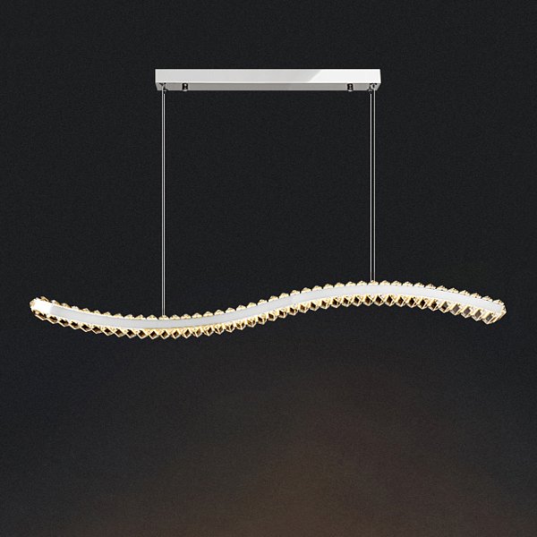 Подвесной светильник BERTOLDA W B L100 Chrome by ImperiumLoft