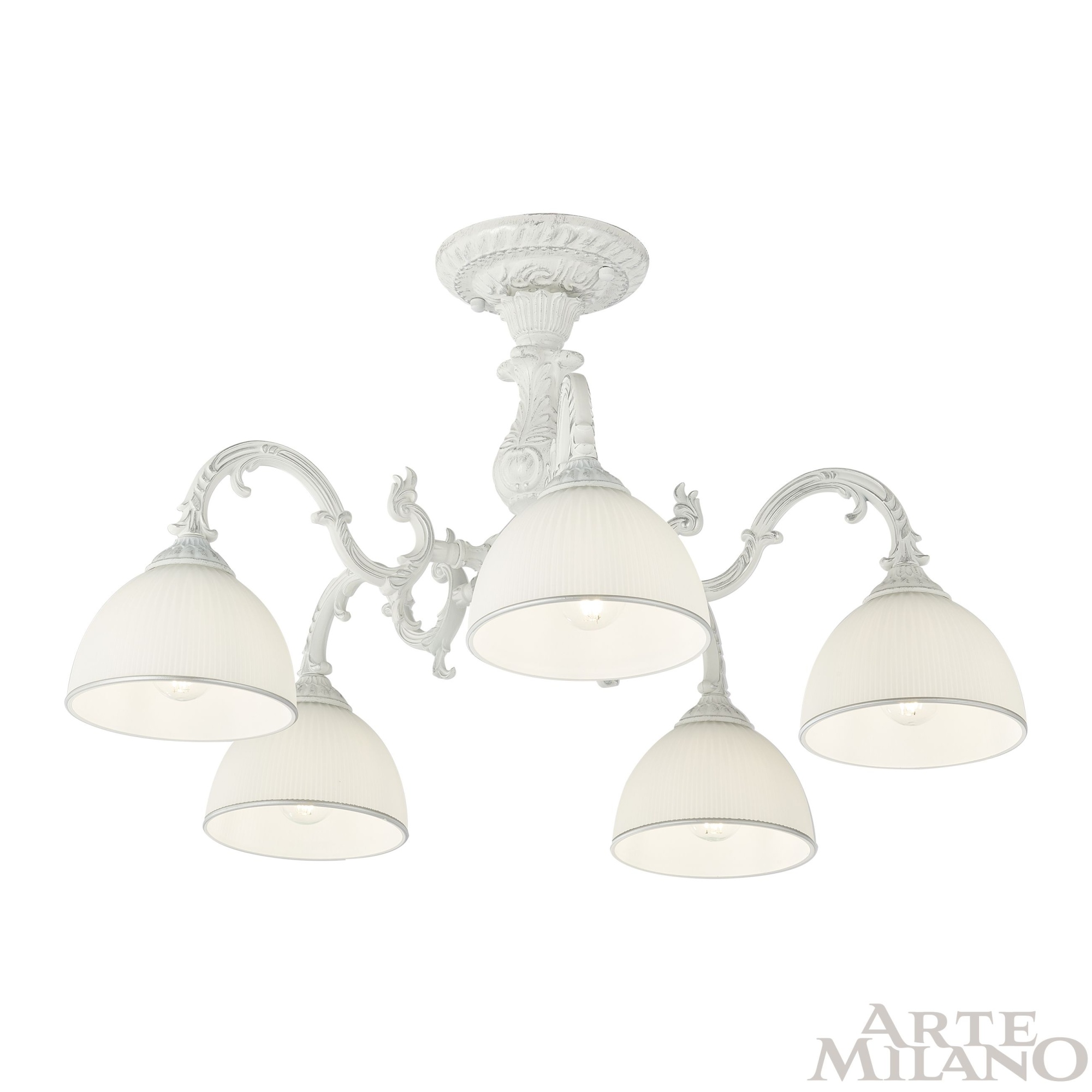 Люстра с плафонами 346410/5 WT+SL Arte Milano