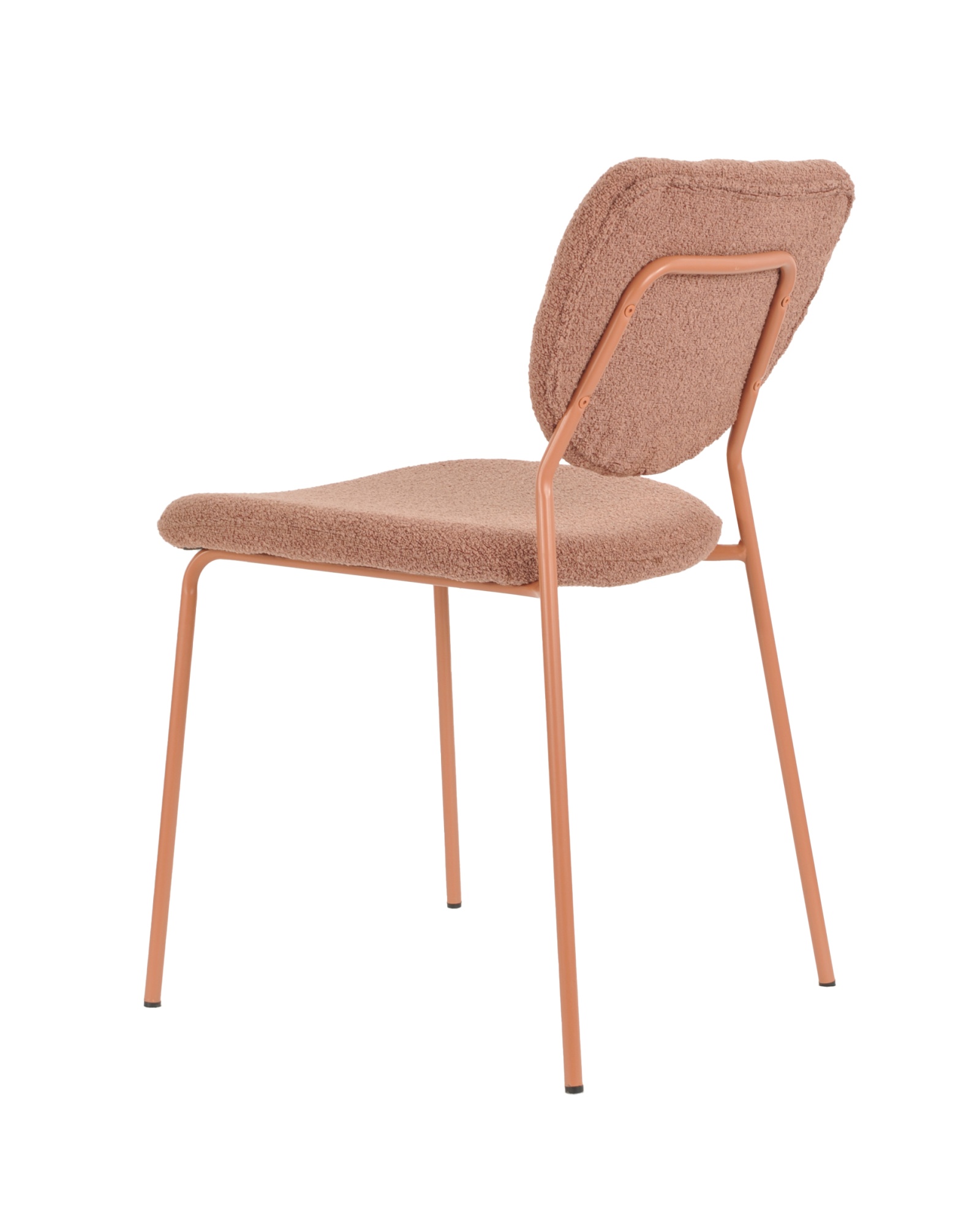 Стул обеденный Gigi коричневый букле розовые ножки Stool Group