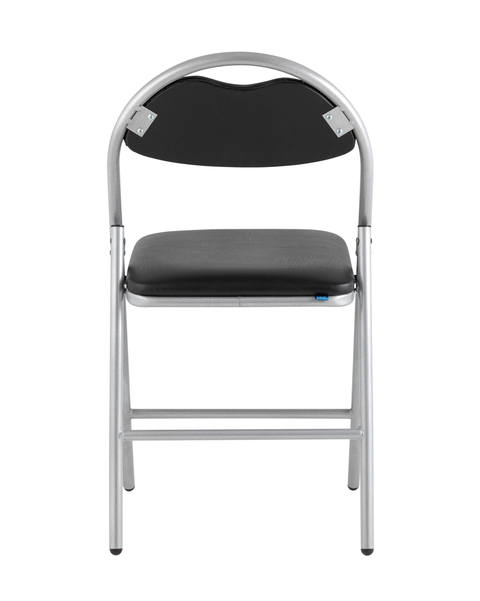 Стул складной Hagen экокожа черный каркас металлик Stool Group