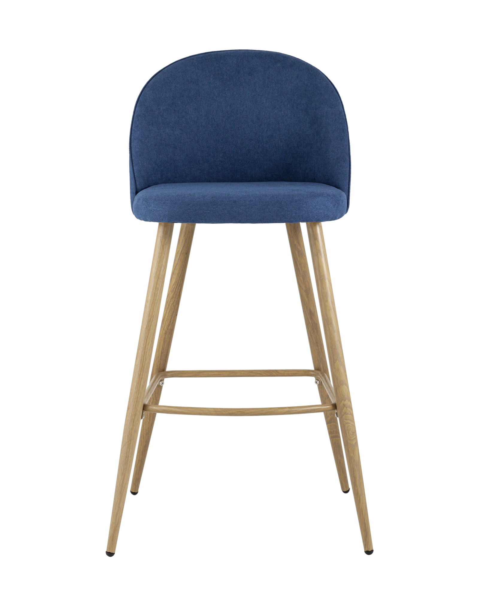 Стул барный Лион синий шенилл Stool Group