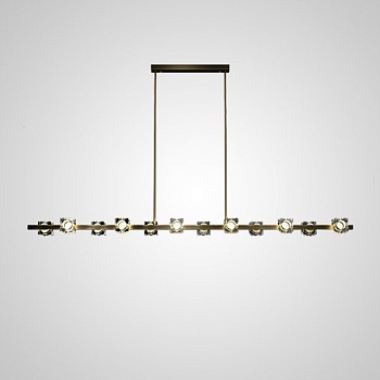 Потолочный светильник MICHAL LONG L12 Brass Black by ImperiumLoft