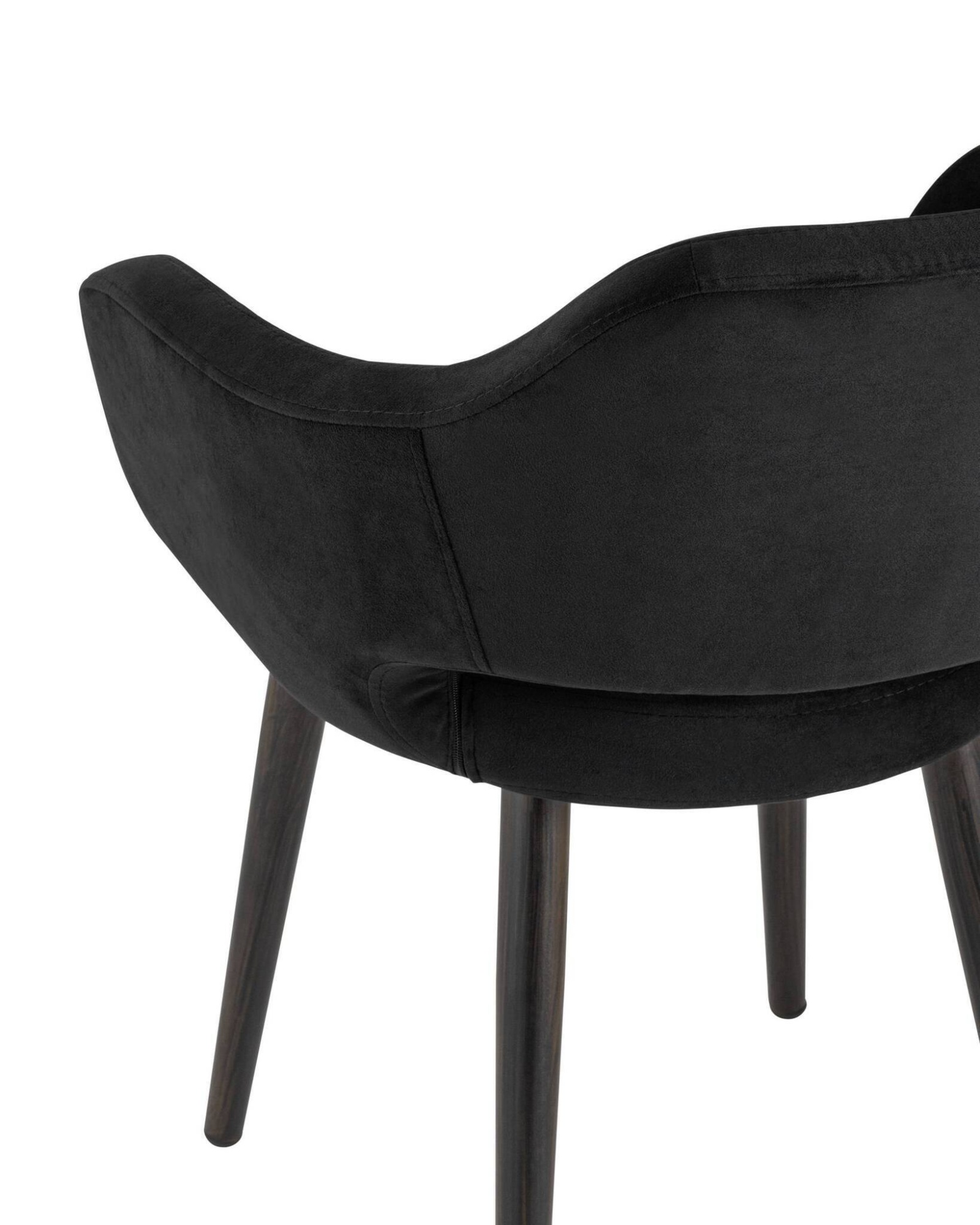 Стул с подлокотниками Саймон велюр черный Stool Group