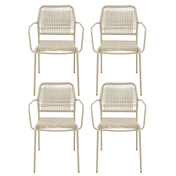 Стулья уличные Madagascar Grey 4/Set KARE 40433