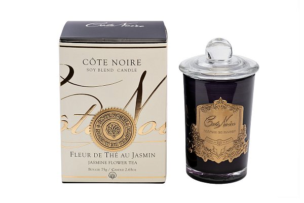 Свеча ароматическая Jasmin Flower Tea в стакане в упаковке Garda Decor 96CN7520