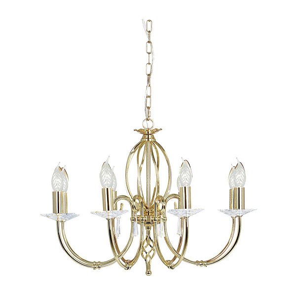 Люстра Elstead AG8 POL BRASS