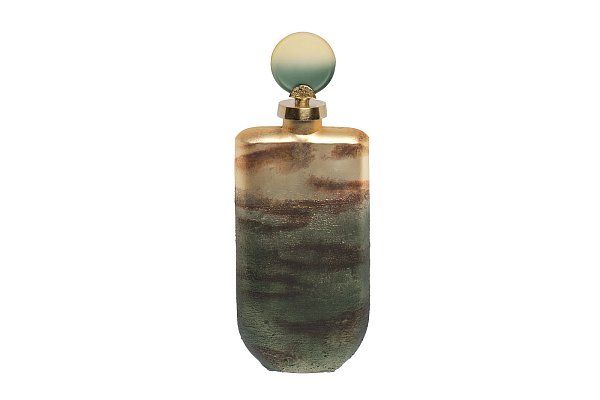 Флакон декоративный золотисто-зеленый Garda Decor 71PN-5164